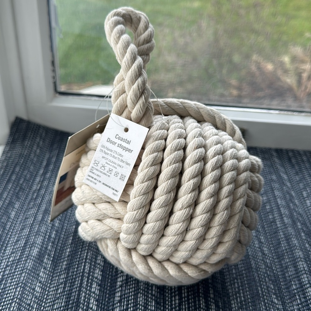 Rope Monkey Paw Nautical Door Stopper